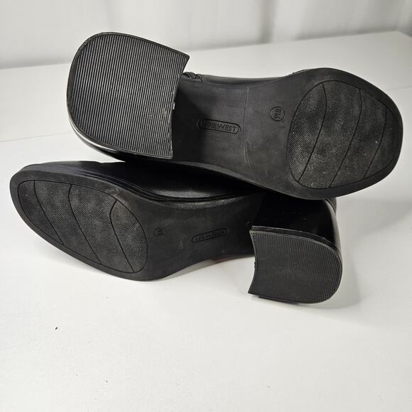 Nine West Women's Doleas Ankle Boot Size 8 M Faux Leather Block Heel Boots - Picture 6 of 8